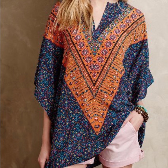 Tolani Silk caftan tunic - Picture 1 of 1